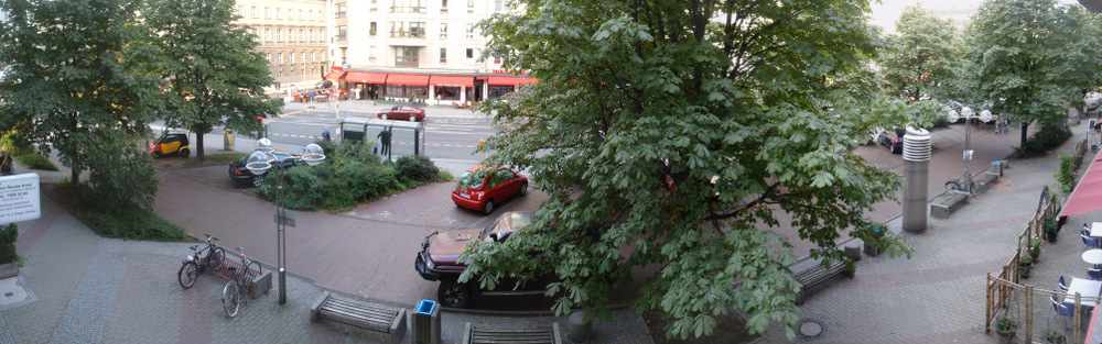 The view from our apartment on Wilheimstasse, Berlin.